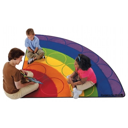 Carpets For Kids Carpets For Kids 1266 Rainbow Rows 6 ft. Corner 1266